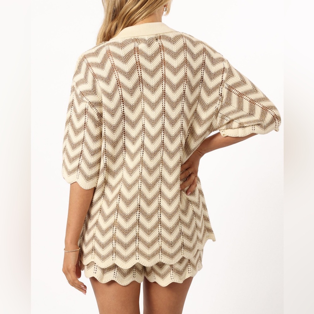 Petal and Pup Cherie Knit Shirt and Short Set Beach Swim Coverup Medium Runaway - Picture 4 of 16